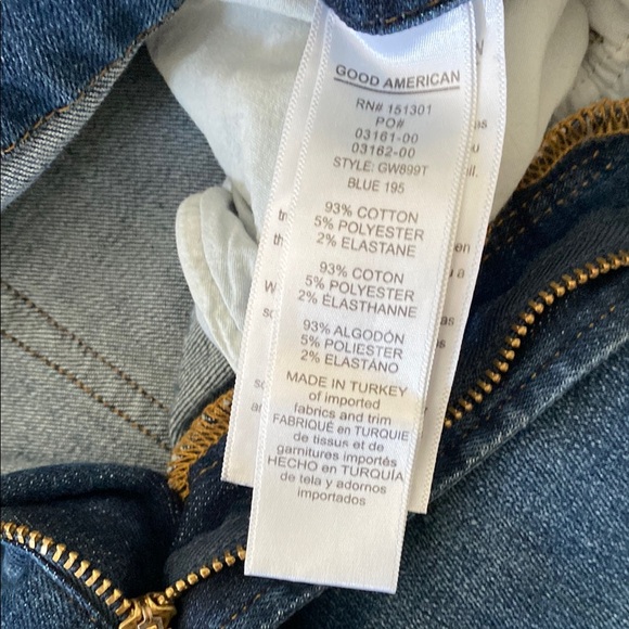 GOOD AMERICAN BNWT size 16 Women's Blue Jeans - Picture 5 of 5